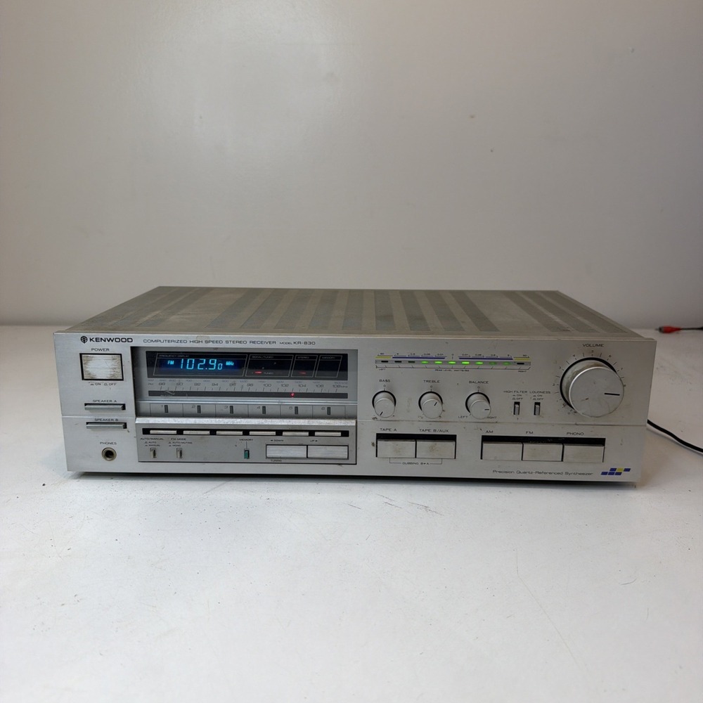 Vintage Kenwood KR 830 AM-FM Computerized Stereo Tuner Amplifier
